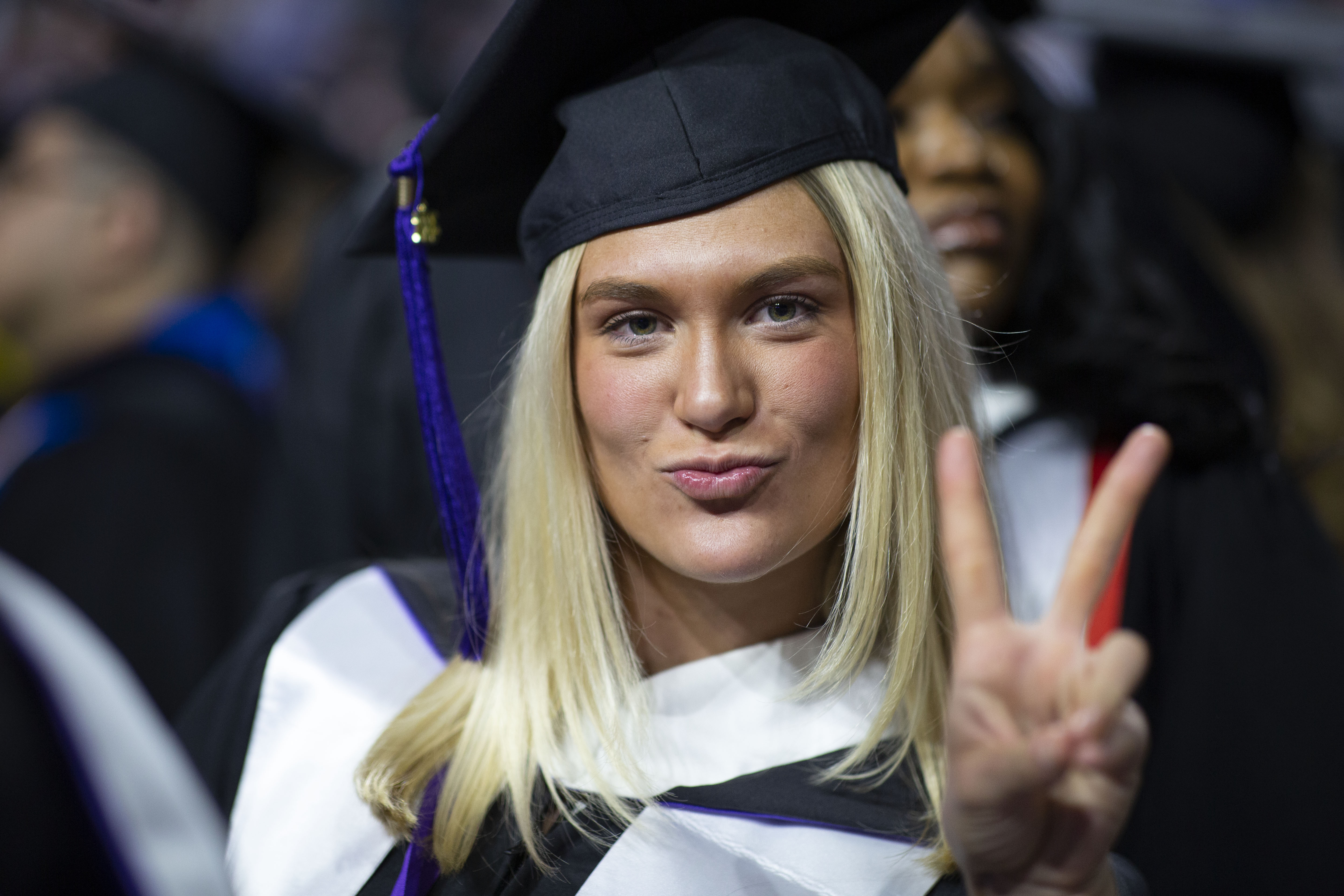 A college graduate during commecement