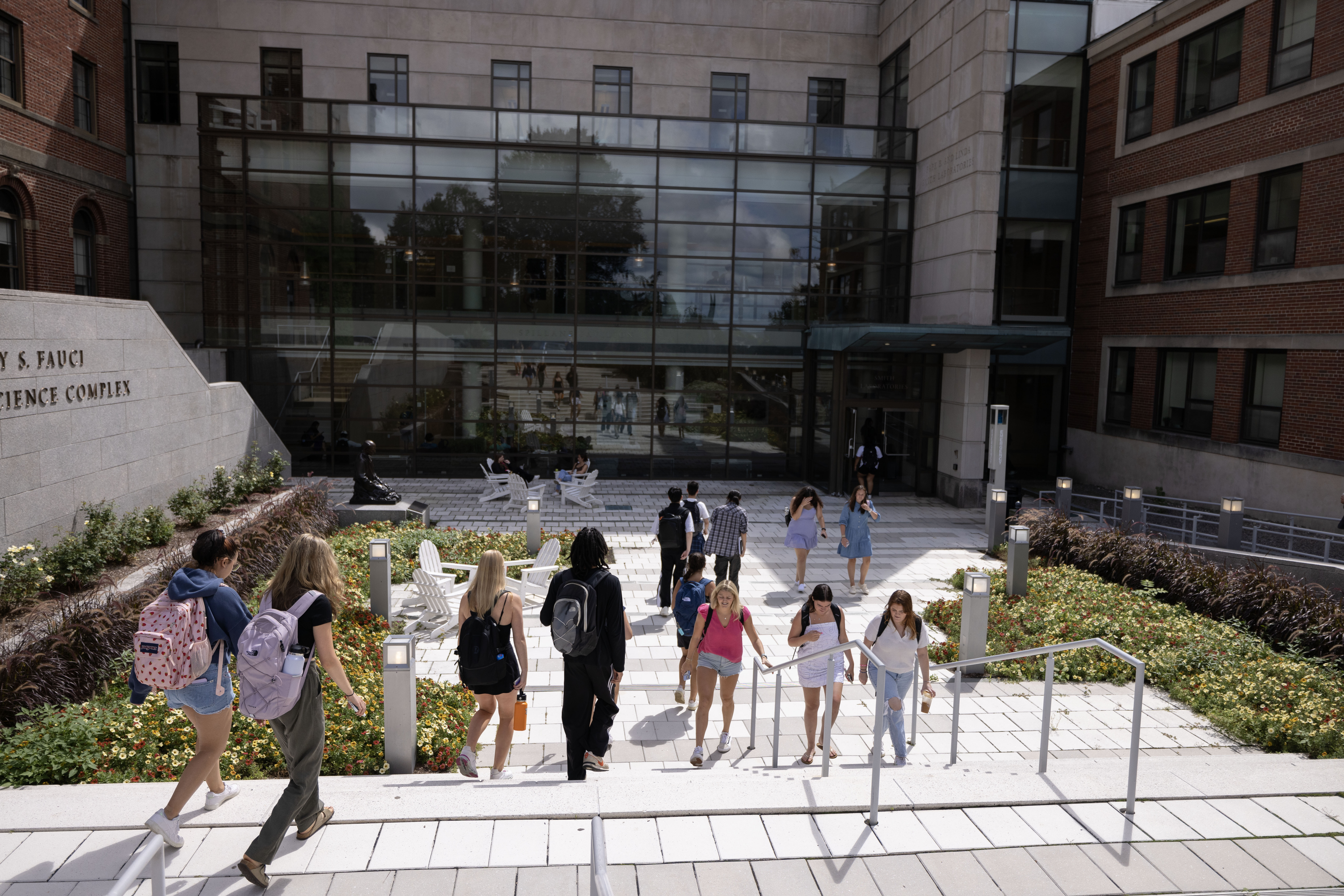 Student(s) walking on a college campus