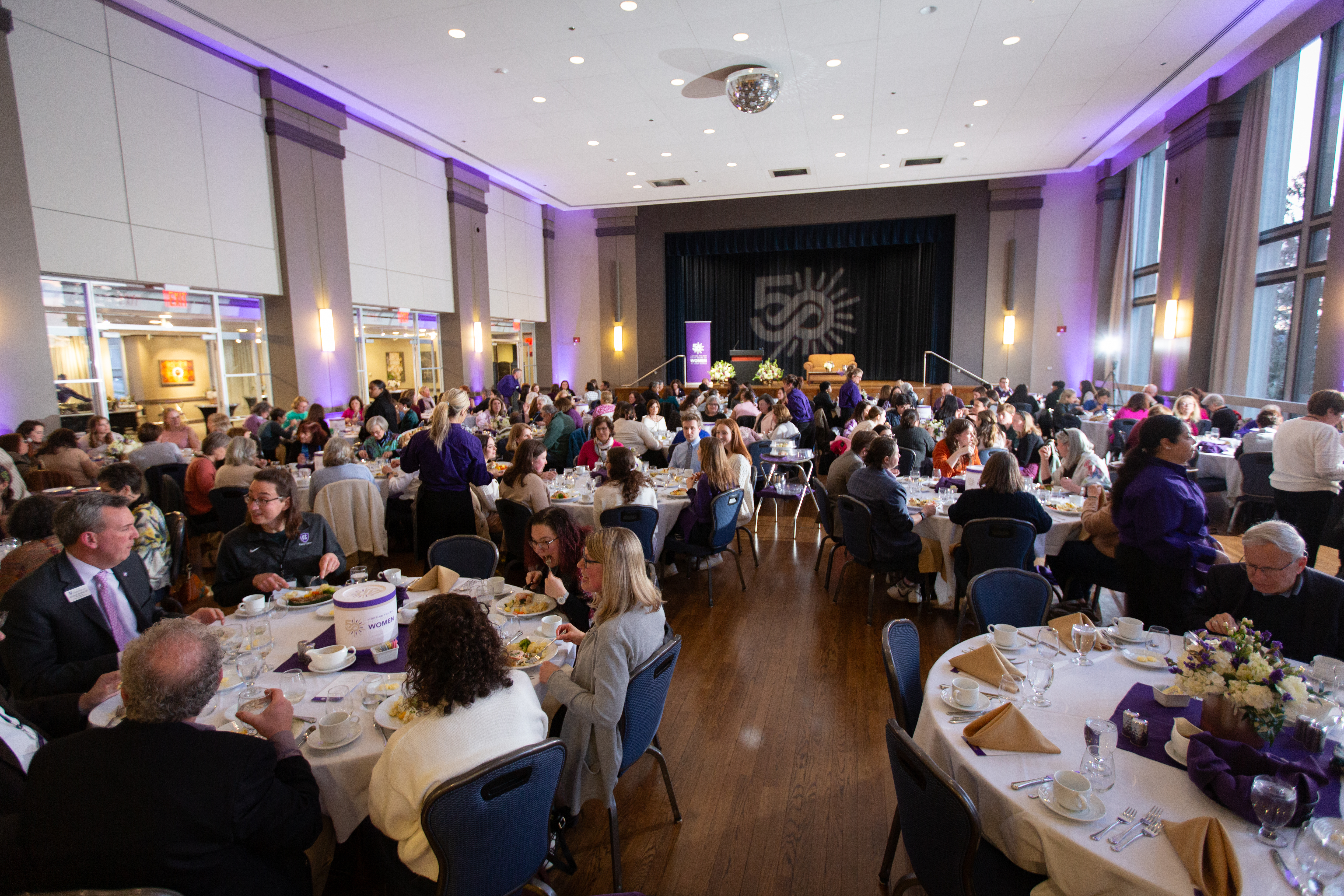 ballroom during the celebration of 50 years at coeducation