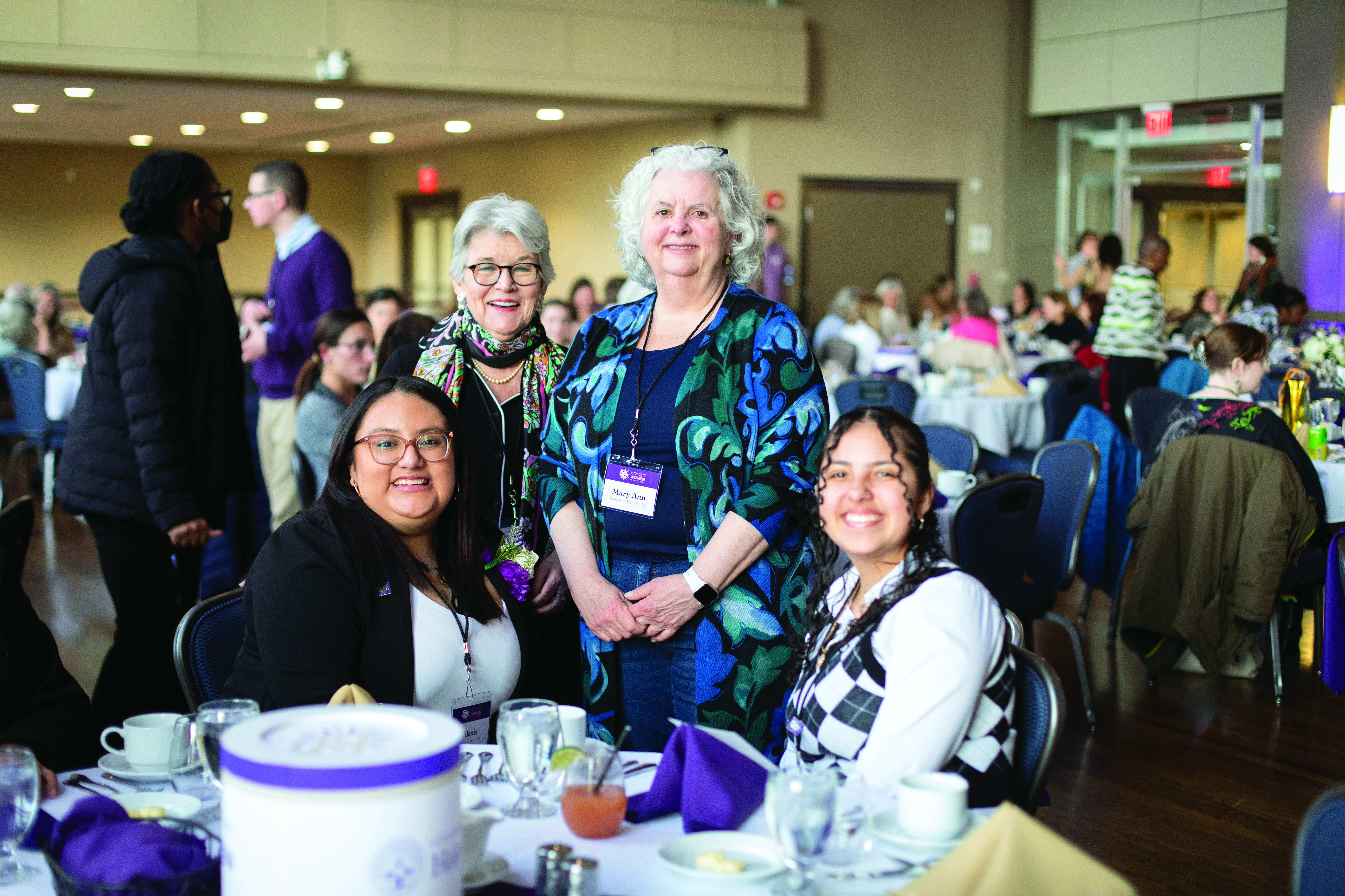 Group of women at coeducation celebration