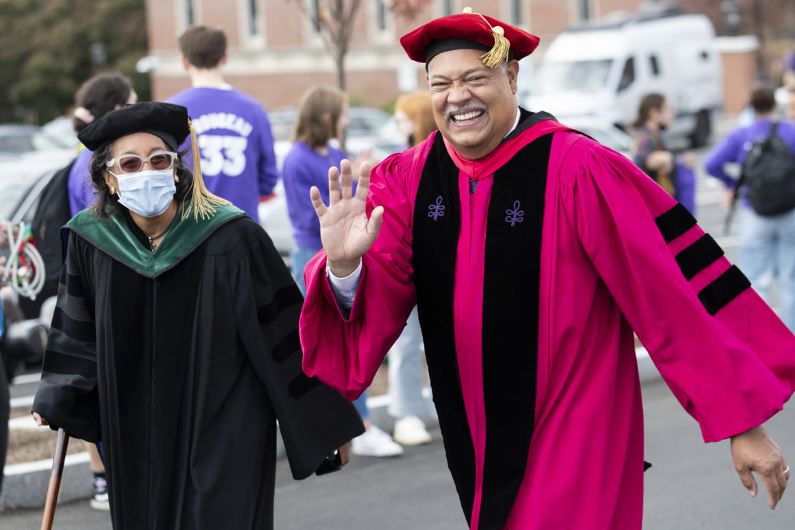 President Vincent Rougeau with his wife Dr. Robin Kornegay-Rougeau. Photo by Matt Wright