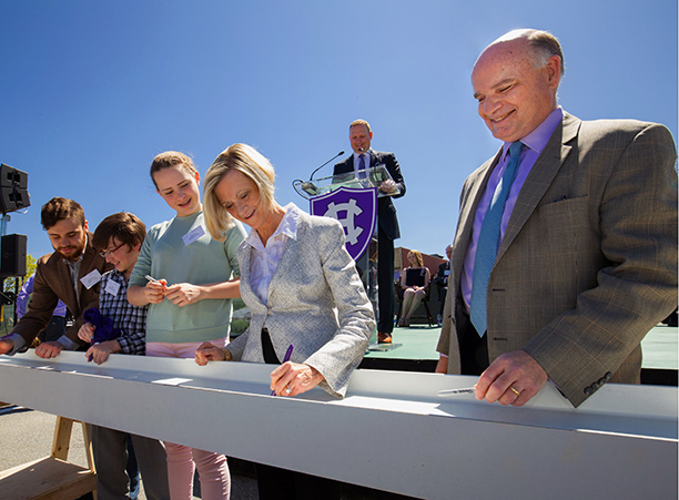 2016 Luth Athletic Complex Beam Signing Ceremony
