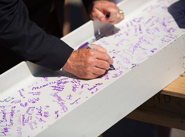 2016 Luth Athletic Complex Beam Signing Ceremony