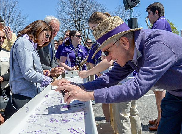2016 Luth Athletic Complex Beam Signing Ceremony