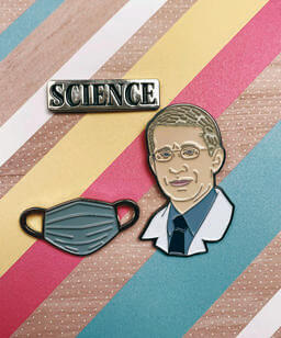 Fauci Enamel pin set.