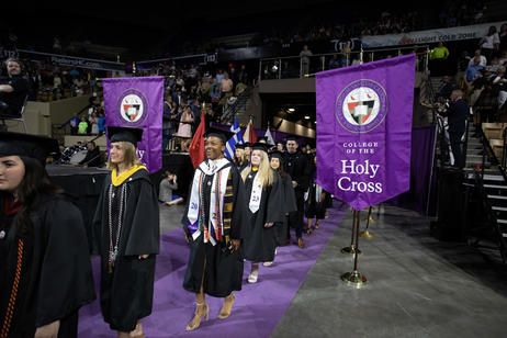 A college graduate during commecement