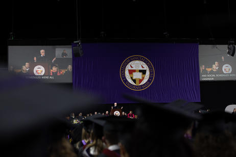 A college graduate during commecement