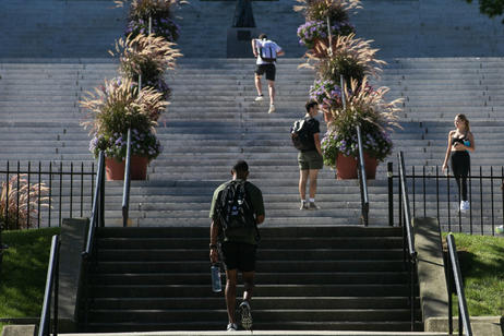 Student(s) walking on a college campus