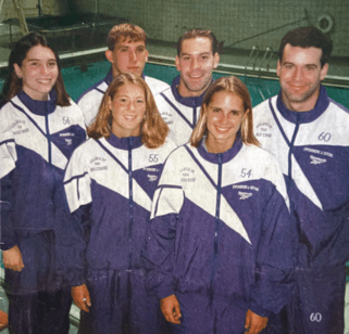 Women and women in track suits