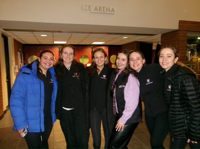 Skate team at a competition