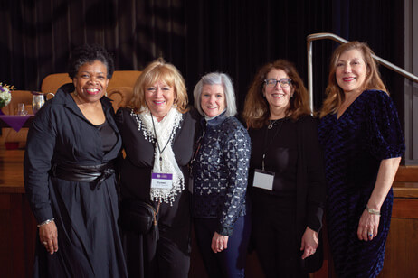 Group of women at coeducation celebration
