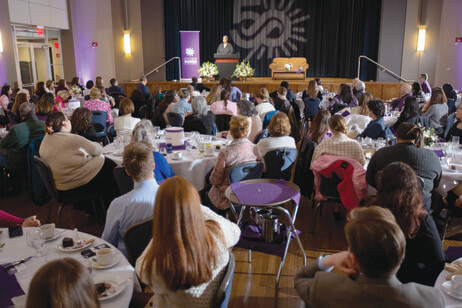 The crowd listening to keynote speaker Roxanne Gay