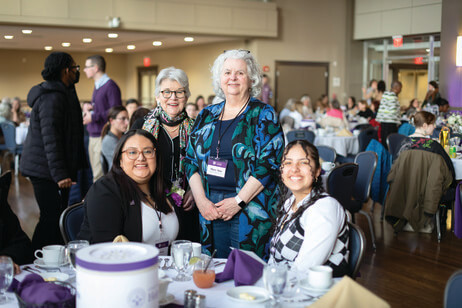 Group of women at coeducation celebration