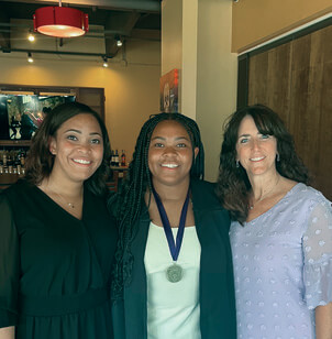 Payton Shubrick, Jordyn Shubrick, and Sandra Burke