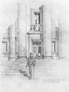 Sketch of Dinand entrance