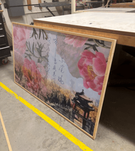 Portrait being framed