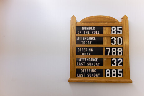 Church attendance sign