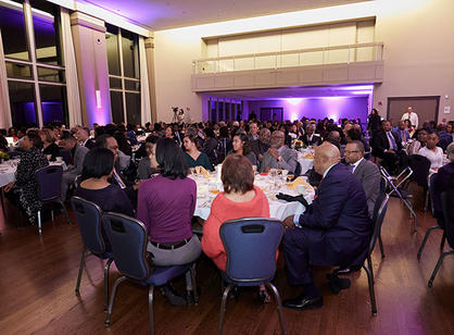 The Hogan Ballroom at capacity for the celebratory dinner