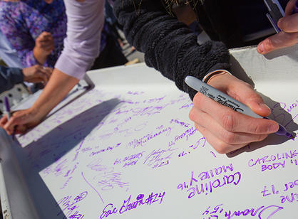 2016 Luth Athletic Complex Beam Signing Ceremony