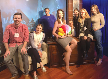 New York Semester students tour NBC studios.