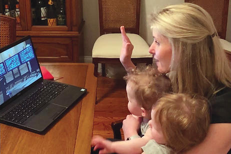Celebrating Saint’s birthday in 2019, with cupcakes courtesy of Spielberg, on location in an old, unused New York City subway station that was transformed into 1956 for the film.