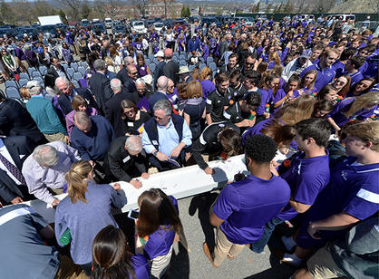 2016 Luth Athletic Complex Beam Signing Ceremony