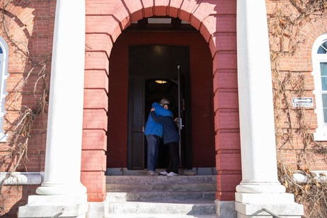 Move-in for the spring semester at Holy Cross. Photos by Avanell Chang.