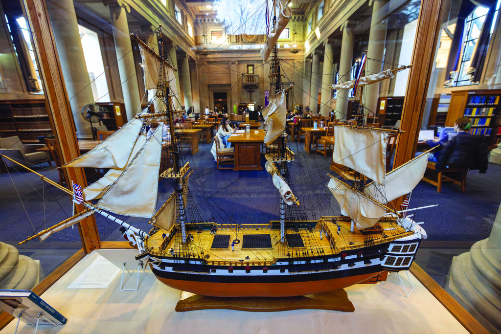 A model of the 18th-century “Earl of Abergavenny”