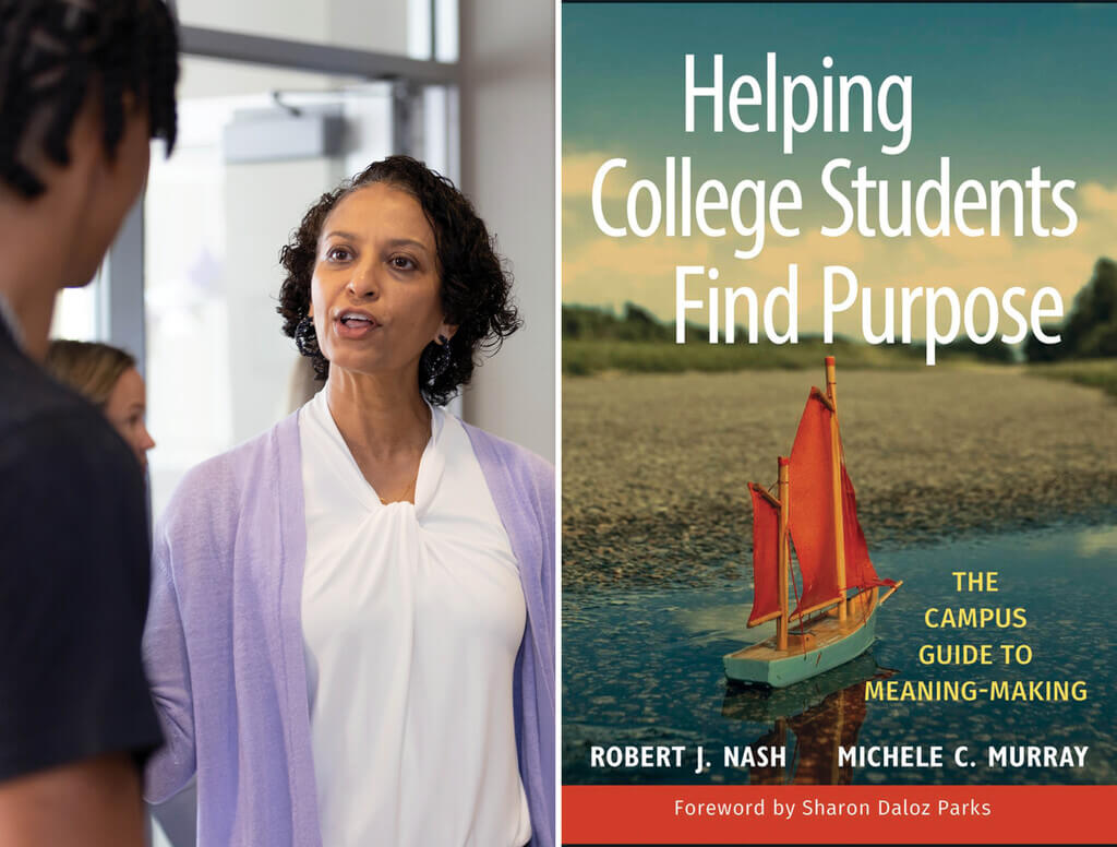 Michele Murray and the cover of her book