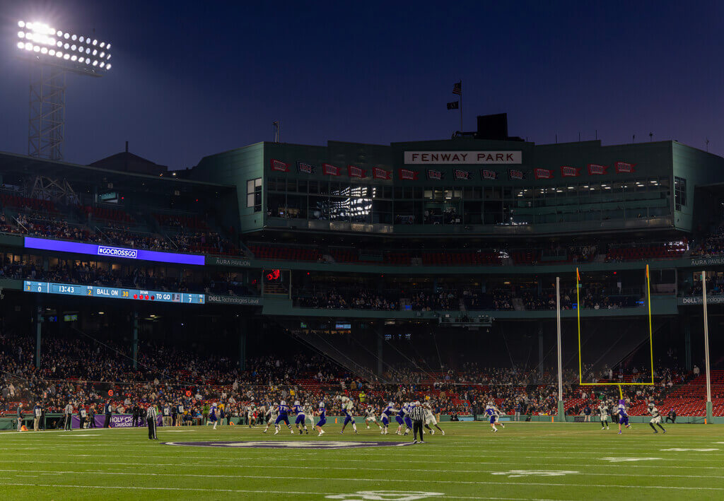 Fenway Park at night