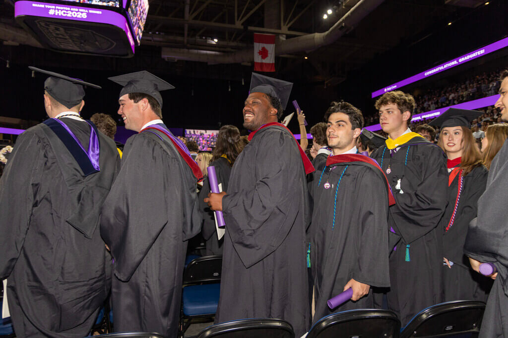 Graduates standing