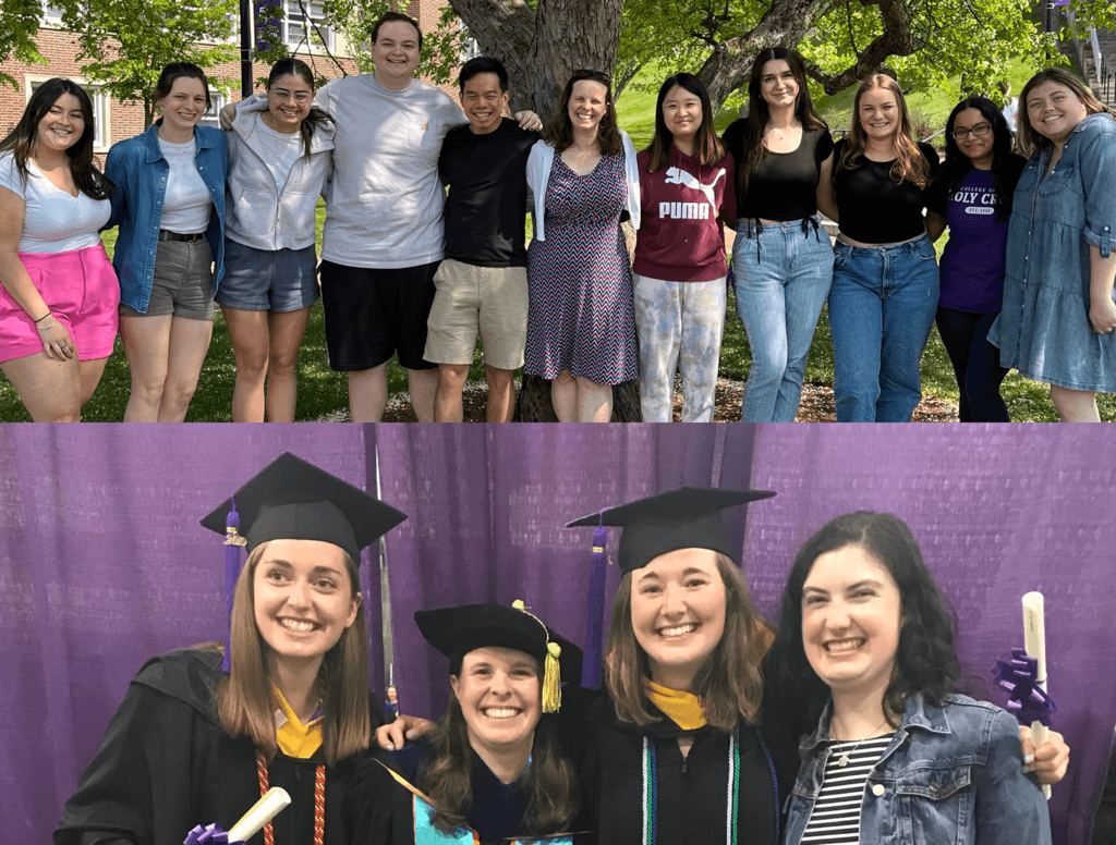 Michelle Mondoux and students