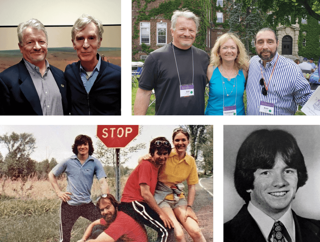 Collage of Bill Diamond and friends