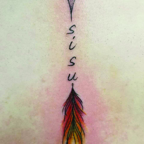  The tattoo DeChellis inked last year to mark her six-year “ampuversary.” 