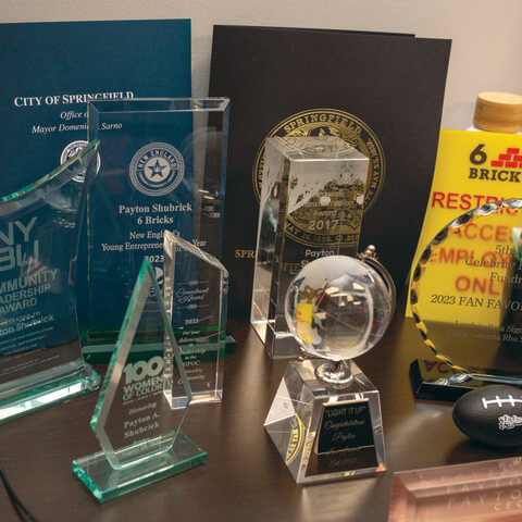 Collection of awards
