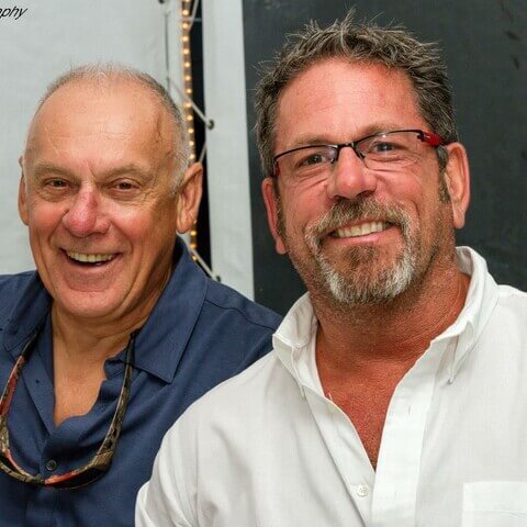 (L to R): Bill Dougal and Rick Murray ’80