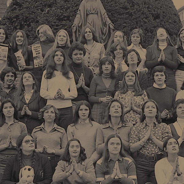 The women of Hanselman III as pictured in the 1976 Purple Patcher