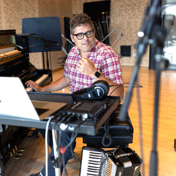 Man at piano