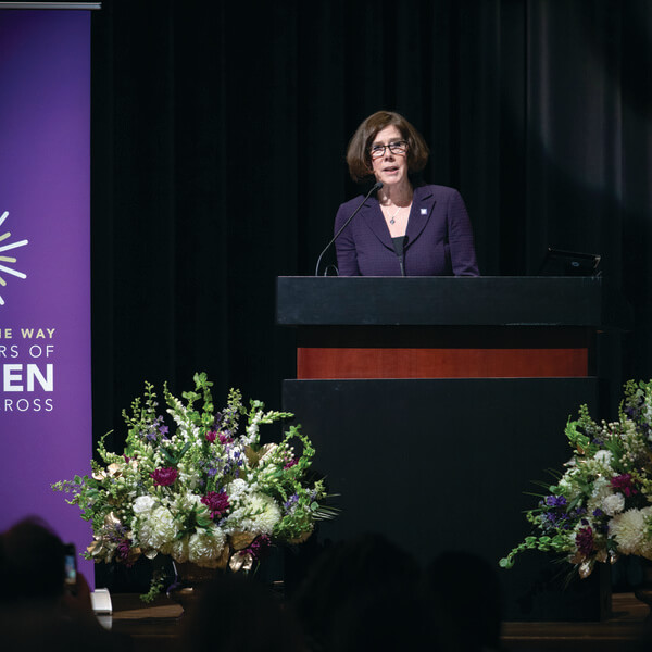 Speaker at 50th anniversary of coeducation celebration