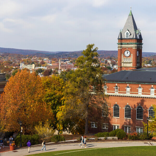 Holy Cross campus in the fall