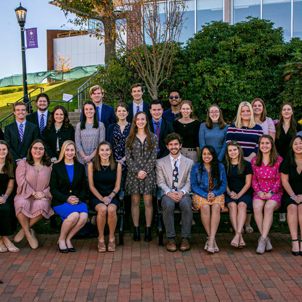 2021 Alpha Sigma Nu student honorees. Photo by John Buckingham