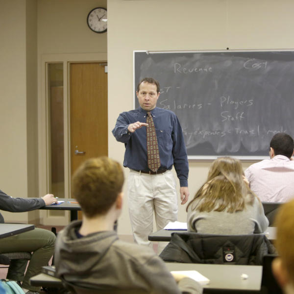 Victor Matheson, professor of economics. Photo by Tom Rettig