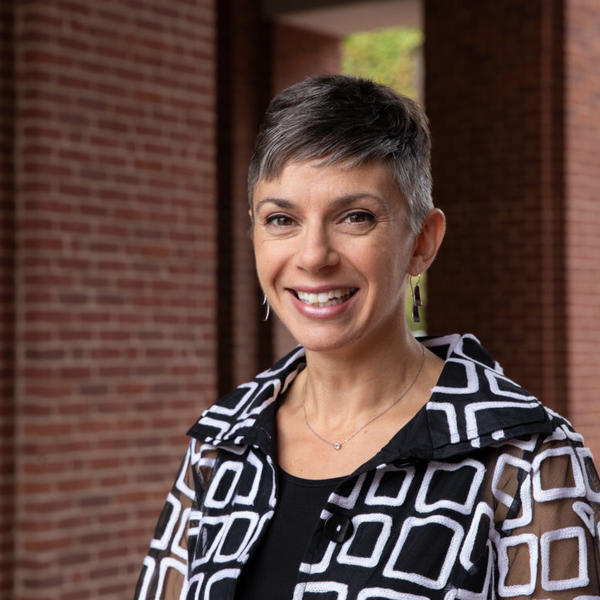 Amy D. Finstein, assistant professor of architectural history in the visual arts department. Photo by Avanell Chang