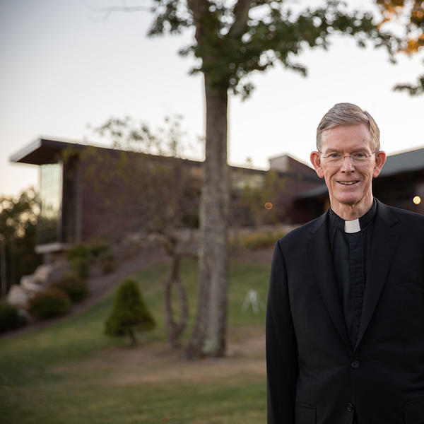 Fr. Boroughs at the Joyce Contemplative Center