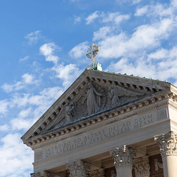 St. Joseph Chapel on a sunny day. Photo by Avanell Brock