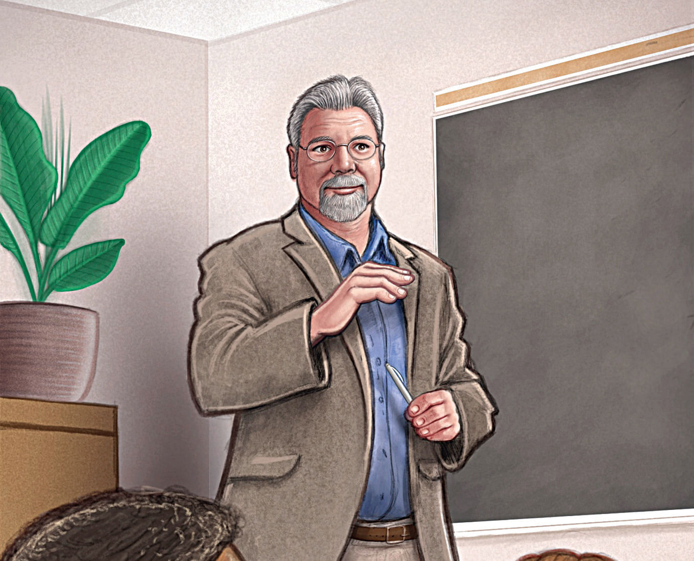 Illustration of Robert Cording