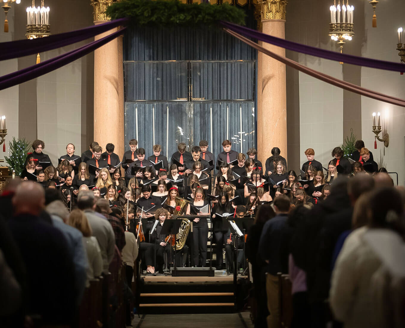 Holy Cross choir at Lessons and Carols