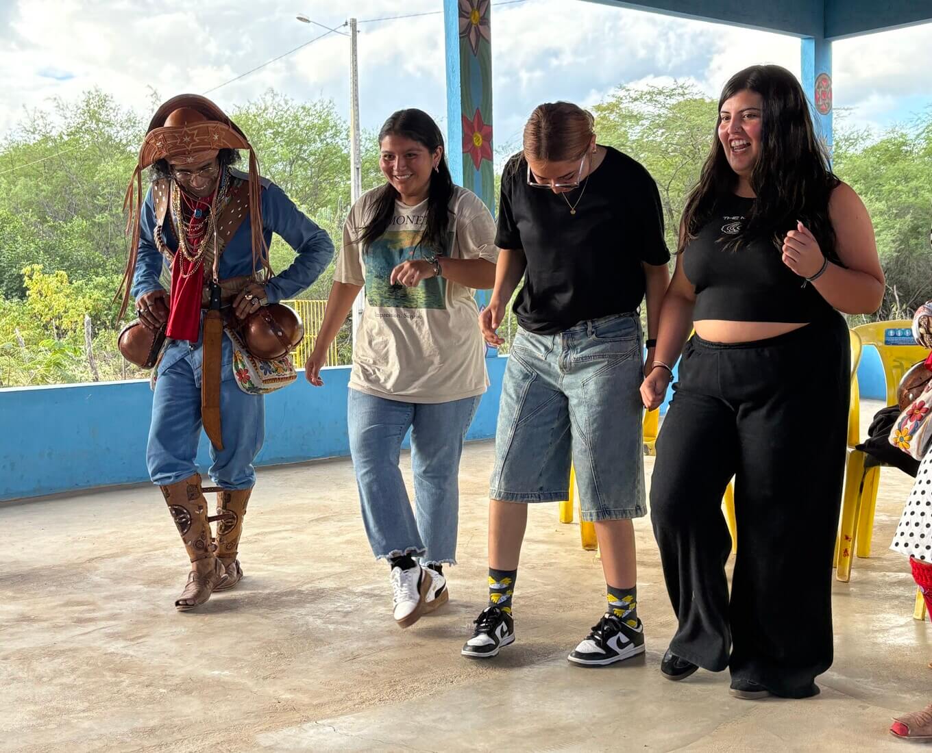 People learning to dance