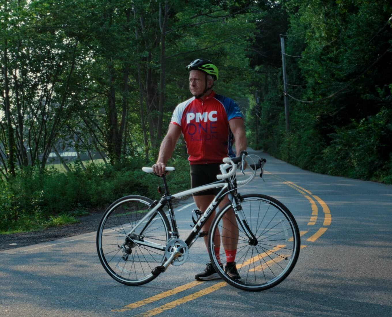 Man with bicycle
