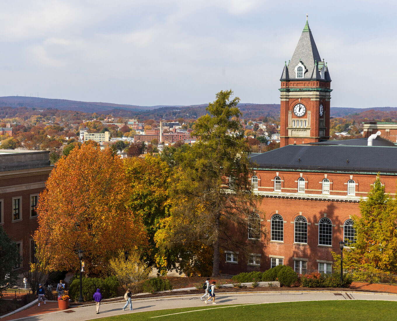 Holy Cross campus in the fall